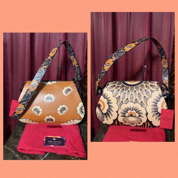 Valentino mime runway printed Hobo NWT $3695 - Picture 6 of 14